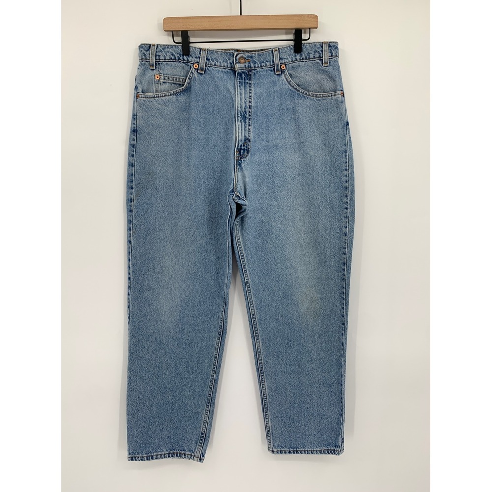 Vintage Levis 550 Jeans 36x29 Blue Relaxed Fit Straight Leg Made USA (Tag 38x29)